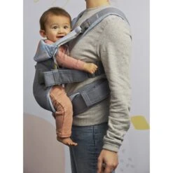 Porte-bébé One Bleu Denim / Nuit Cotton Mix De BabyBjörn -Mini Moomes Soldes 79445434 6